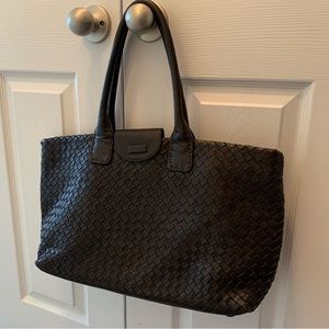 Donald J. Pliner Brown Leather Bag